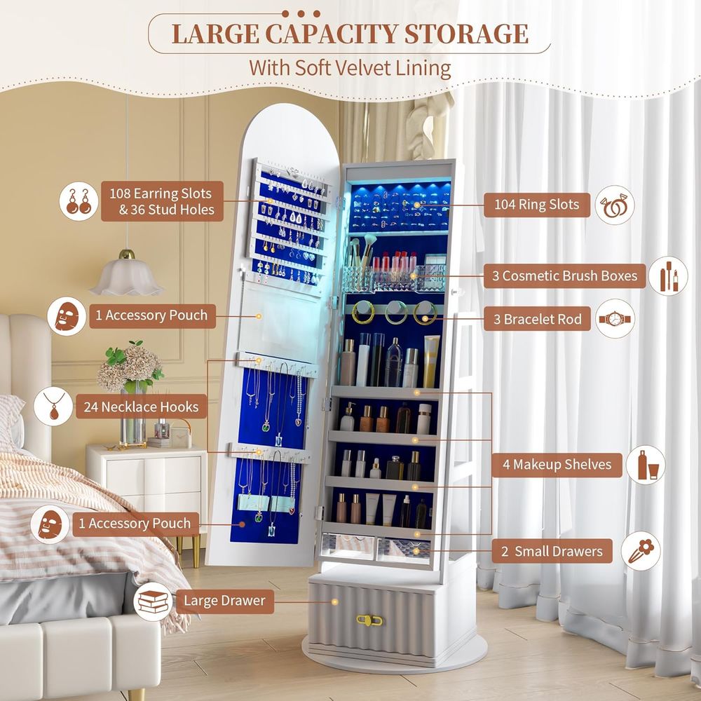 63 inç Tam Boy Aynalı Dolap, D - Storage & Organization incelemesi ve fiyatı