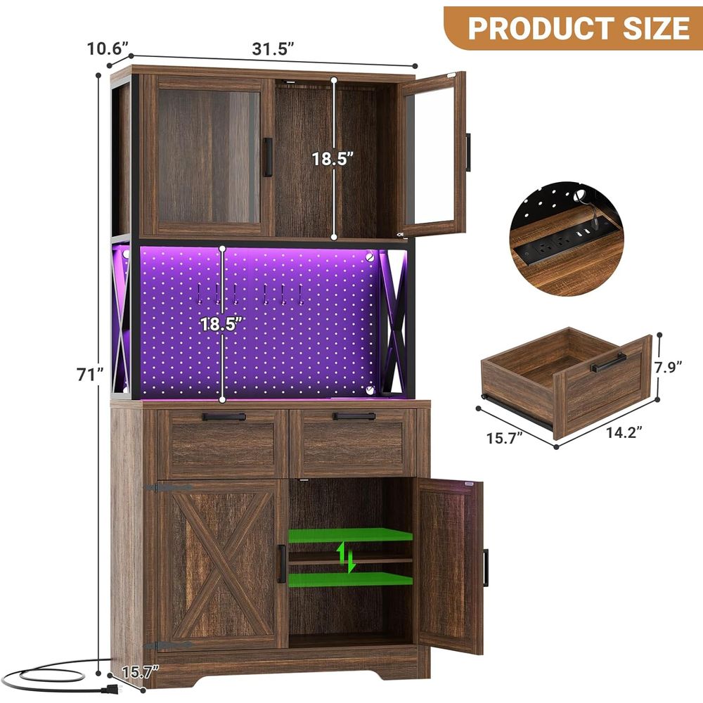 71 inç LED Işıklı ve Prizli Mu - Storage & Organization incelemesi ve fiyatı