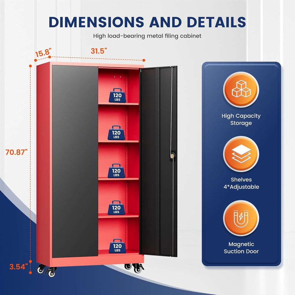 Kilitlenebilir Kapılı ve Ayarl - Storage & Organization incelemesi ve fiyatı